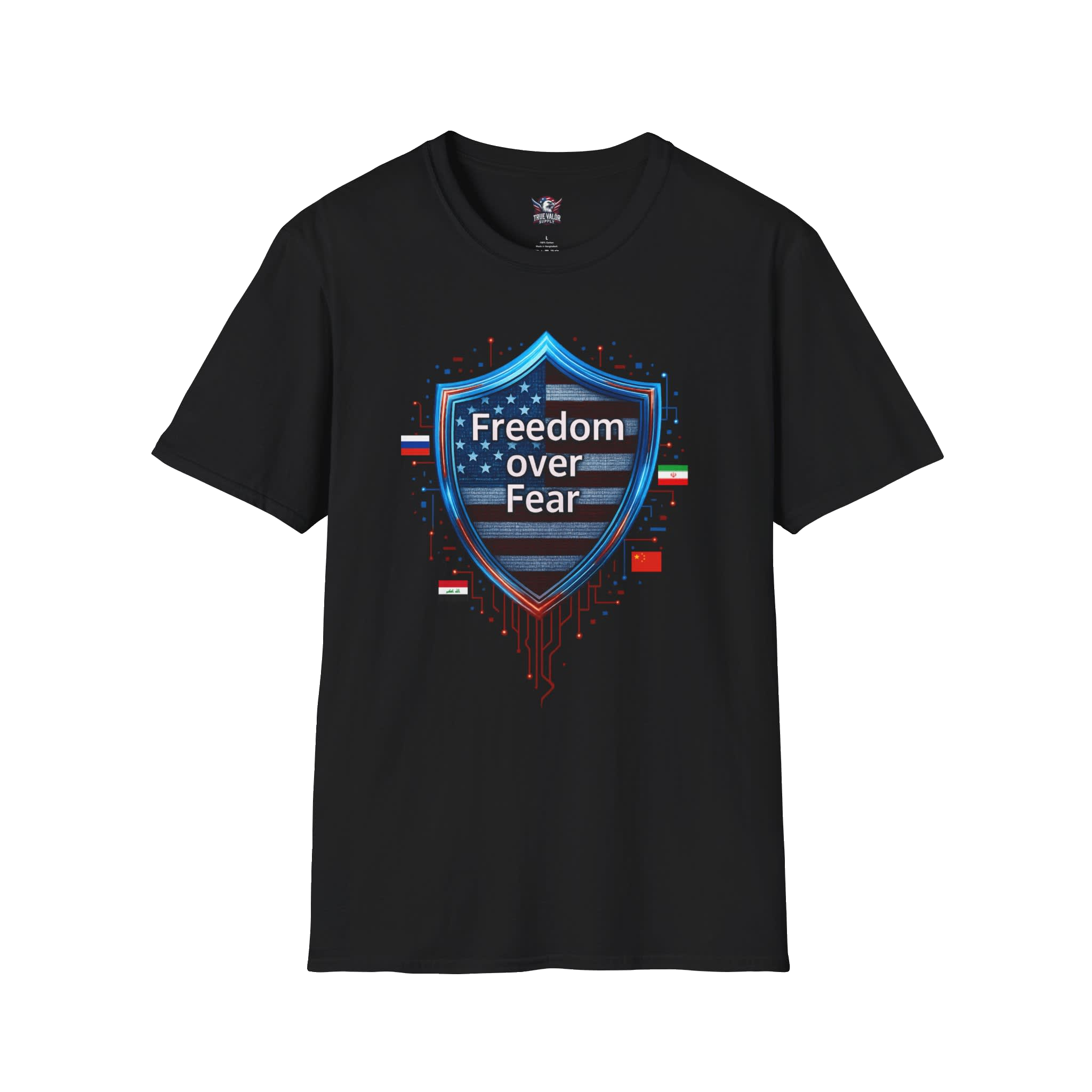 FREEDOM OVER FEAR : Cyber Security Men's Tee A1