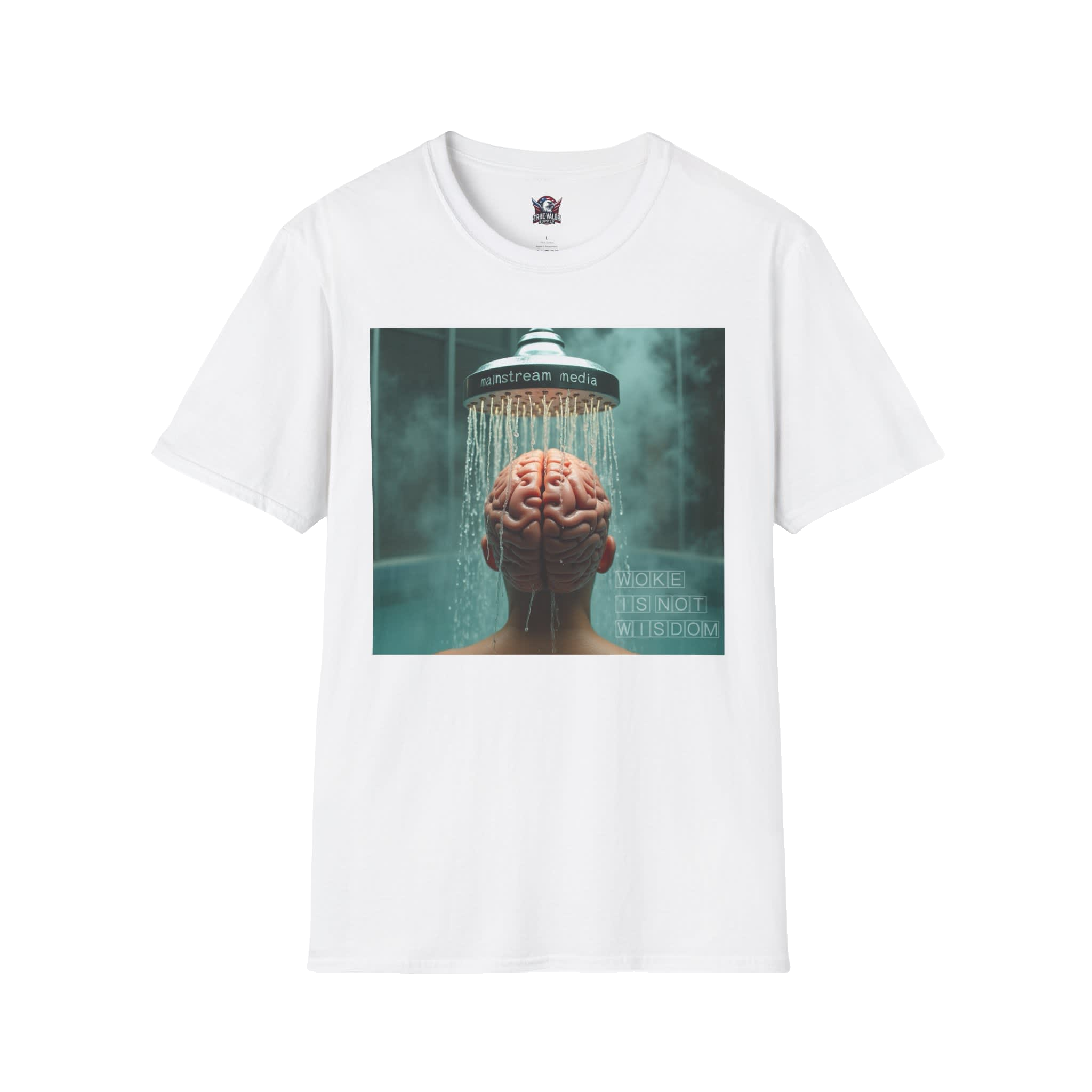 WOKE ISN'T WISDOM COLLECTION: Shower Wash Men's Tee J10