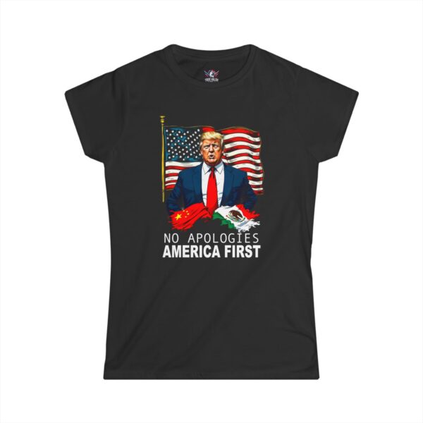 AMERICA FIRST COLLECTION: Patriotic Trump Women's Tee C3