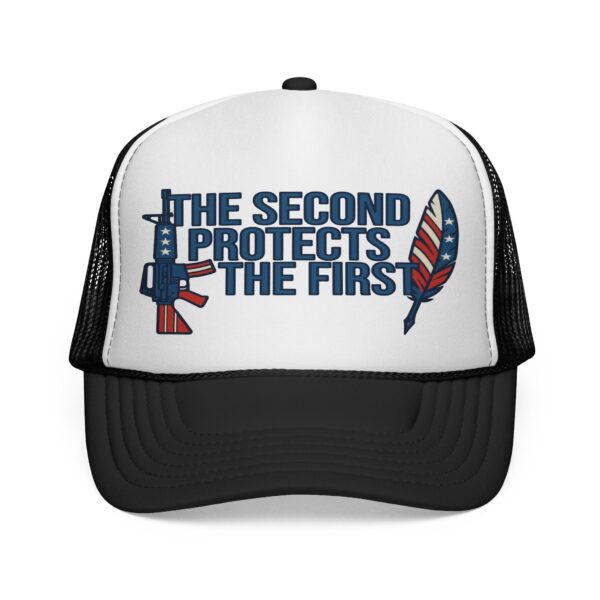 THE SECOND PROTECTS THE FIRST: Trucker Hat B2