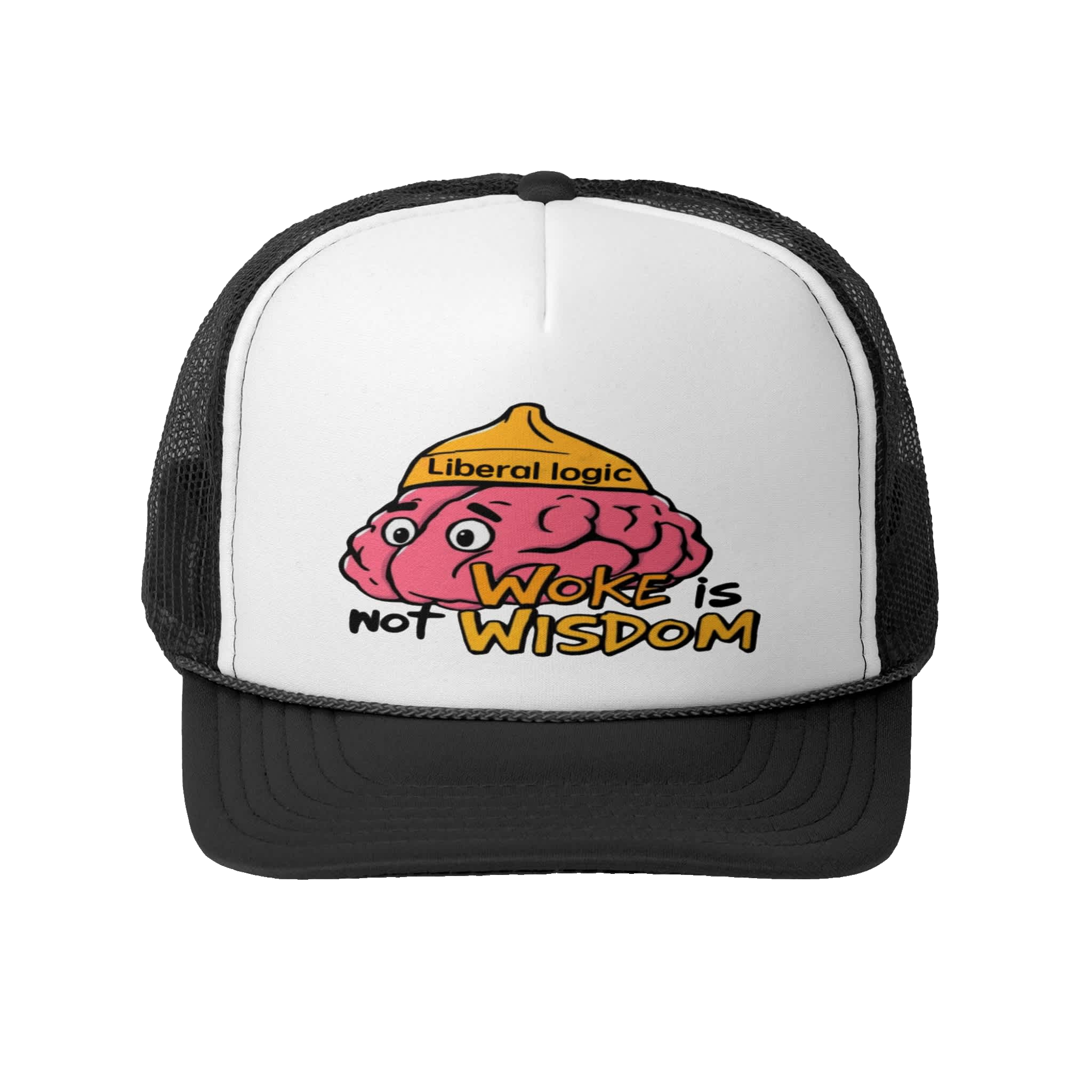 WOKE IS NOT WISDOM: Trucker Hat A1