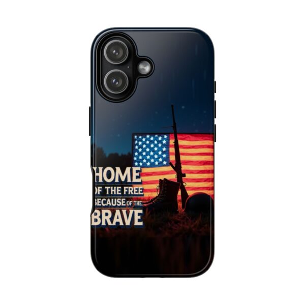 HOME OF THE FREE BECAUSE OF THE BRAVE: Cell Phone Case B2