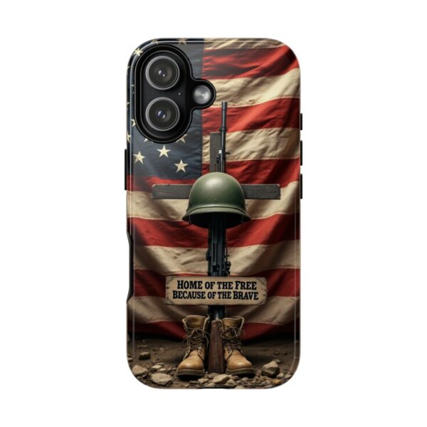 HOME OF THE FREE BECAUSE OF THE BRAVE: Cell Phone Case A1