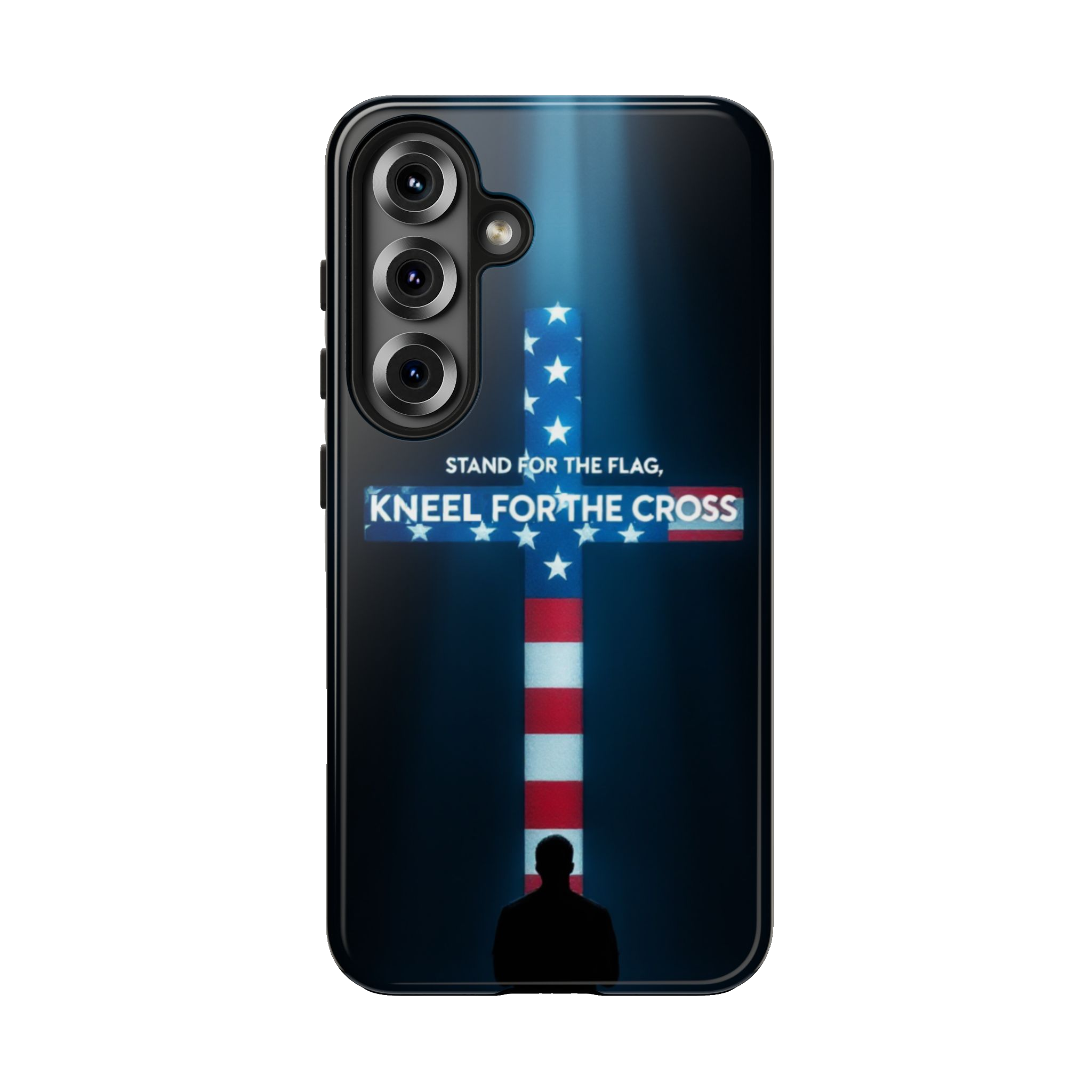 STAND FOR THE FLAG, KNEEL FOR THE CROSS: Cell Phone Case B2