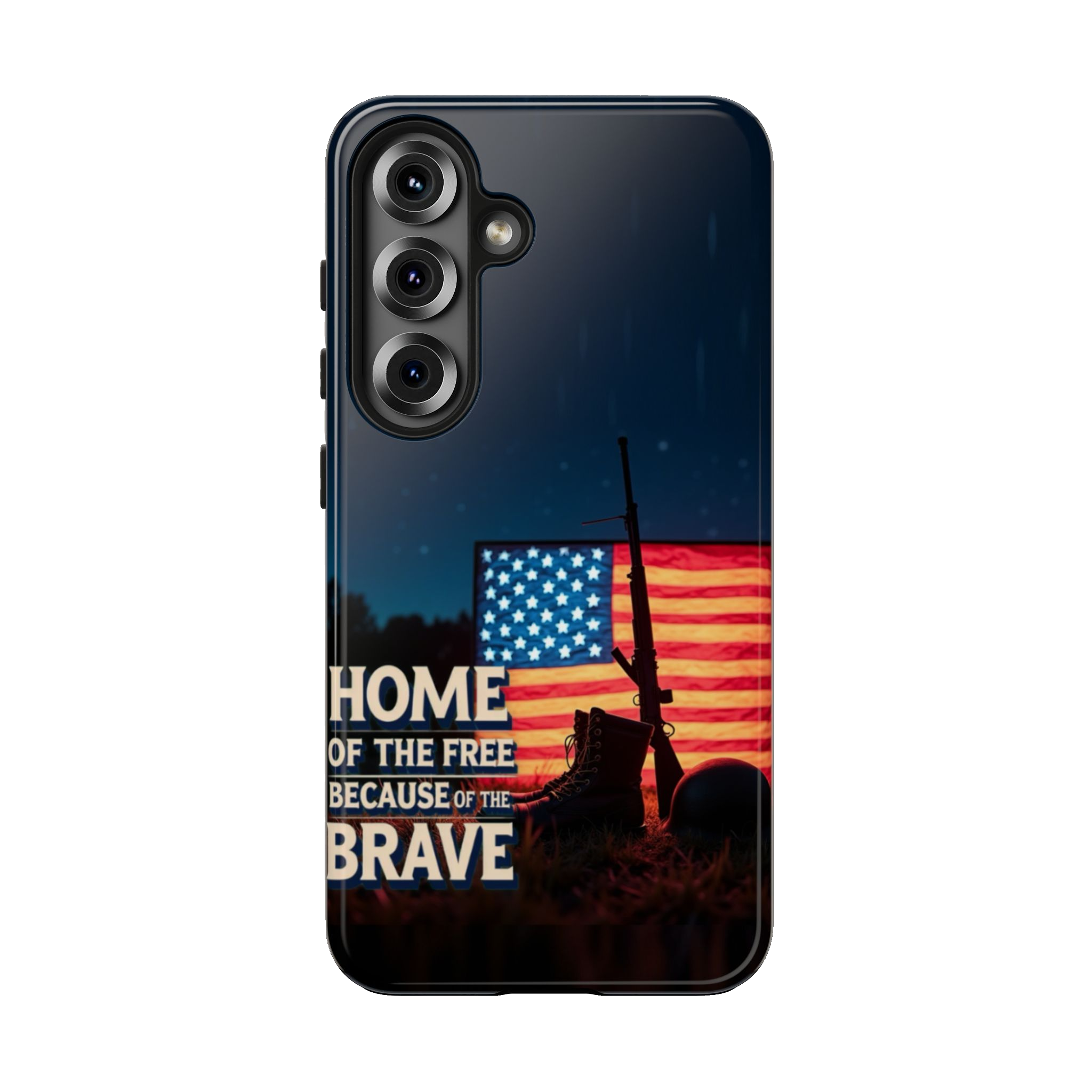 HOME OF THE FREE BECAUSE OF THE BRAVE: Cell Phone Case B2