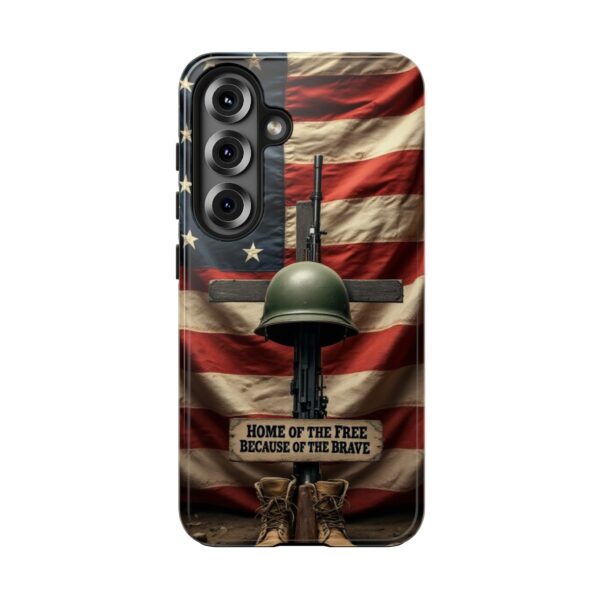 HOME OF THE FREE BECAUSE OF THE BRAVE: Cell Phone Case A1