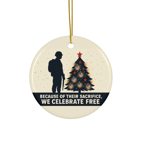 BECAUSE OF THEIR SACRIFICE: 2025 Holiday Ornament A1
