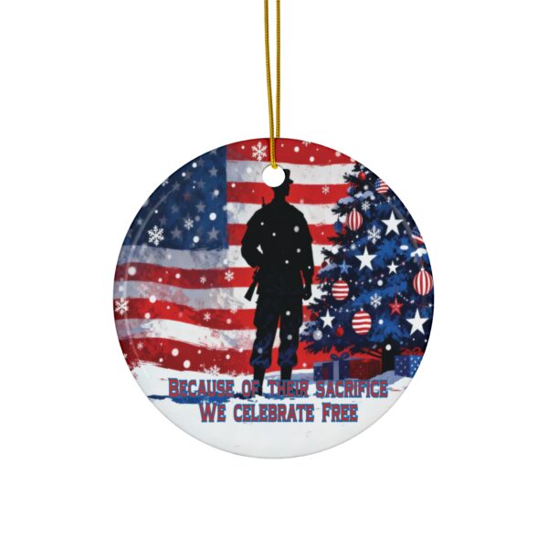 BECAUSE OF THEIR SACRIFICE: 2025 Holiday Ornament D4