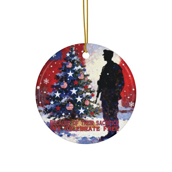 BECAUSE OF THEIR SACRIFICE: 2025 Holiday Ornament C3