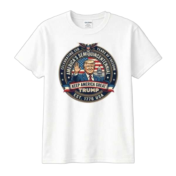 Trump 250 Tee - Keep America Great Design