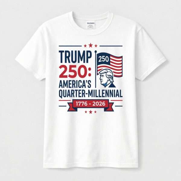 Trump 250 Tee – America's Quarter-Millennial Patriotic Design
