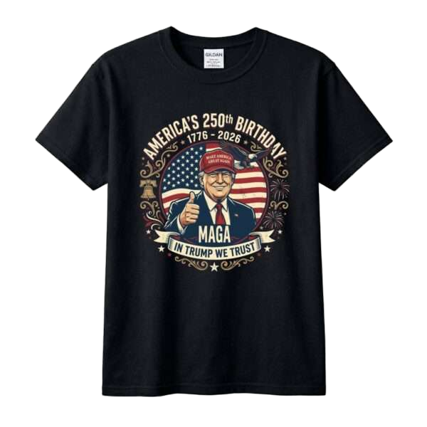 Trump 250 Tee - In Trump We Trust Design