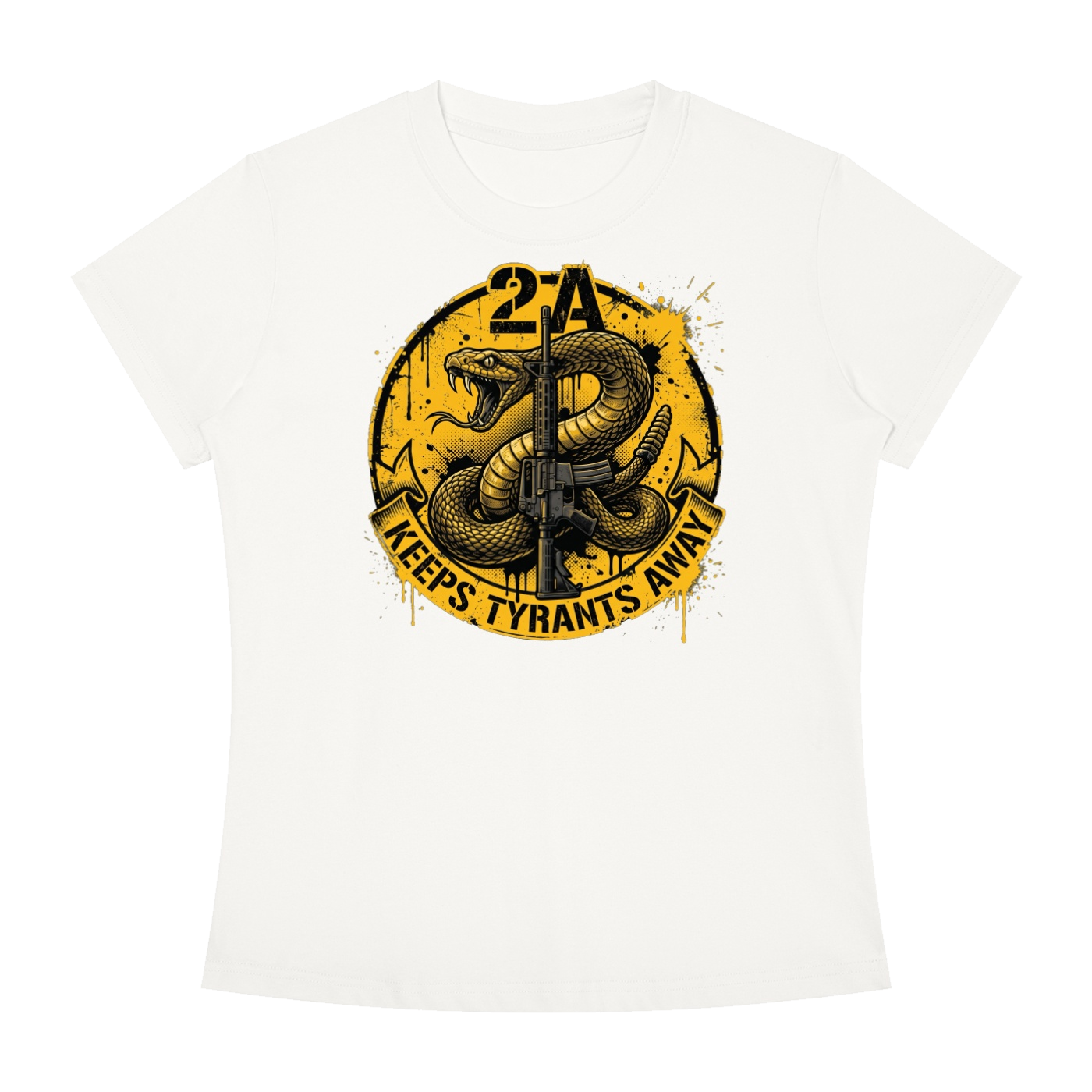 2A Keeps Tyrants Away Women's Slim Fit T-Shirt - Image 7