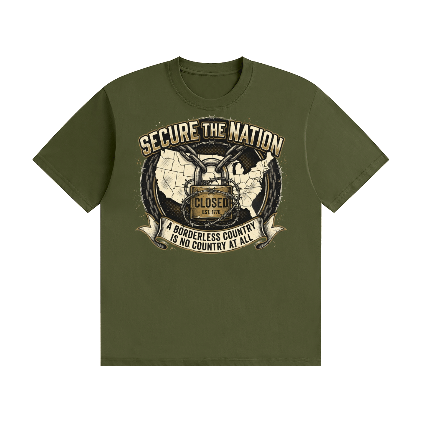 Freedom over Fear Cotton T-Shirt - Image 35