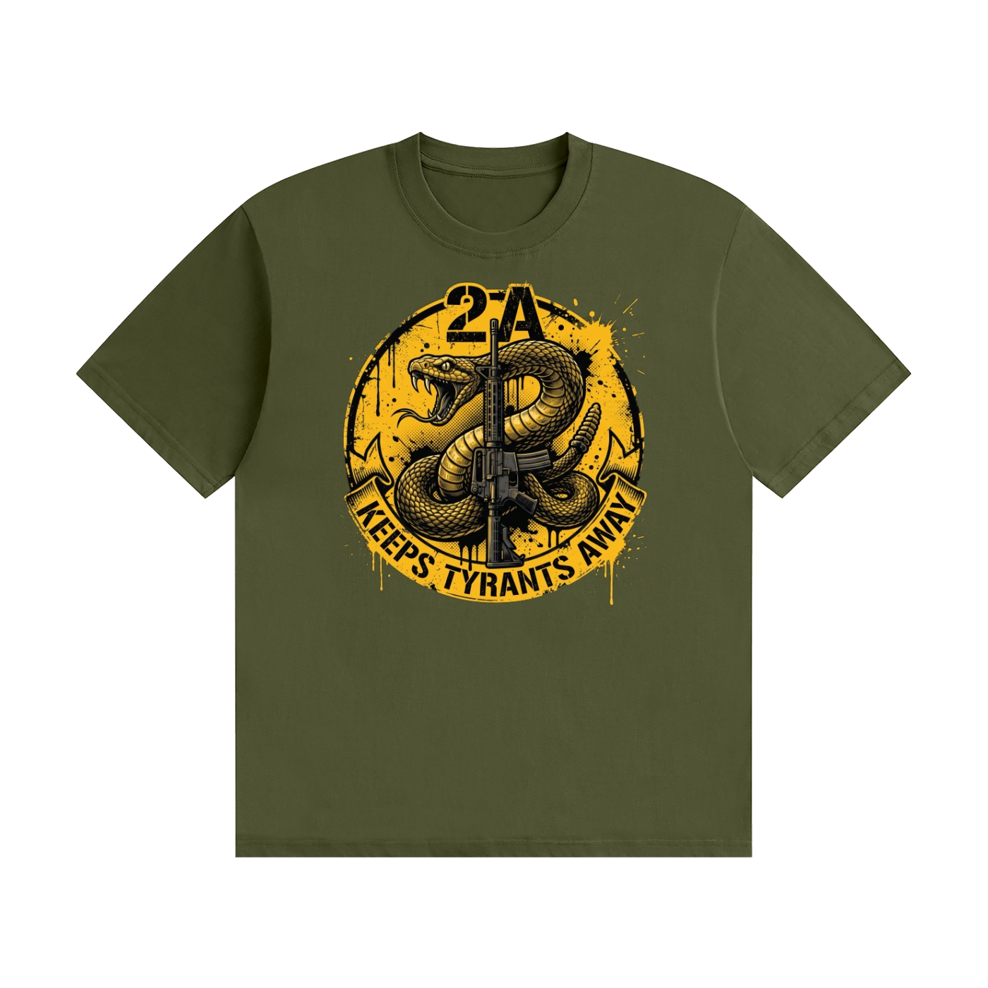 2A Keeps Tyrants Away -  Cotton T-Shirt - Image 8
