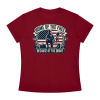 Home of the Free Because of the Brave - Women's Slim Fit Crewneck T-Shirt - Thumbnail Image 17