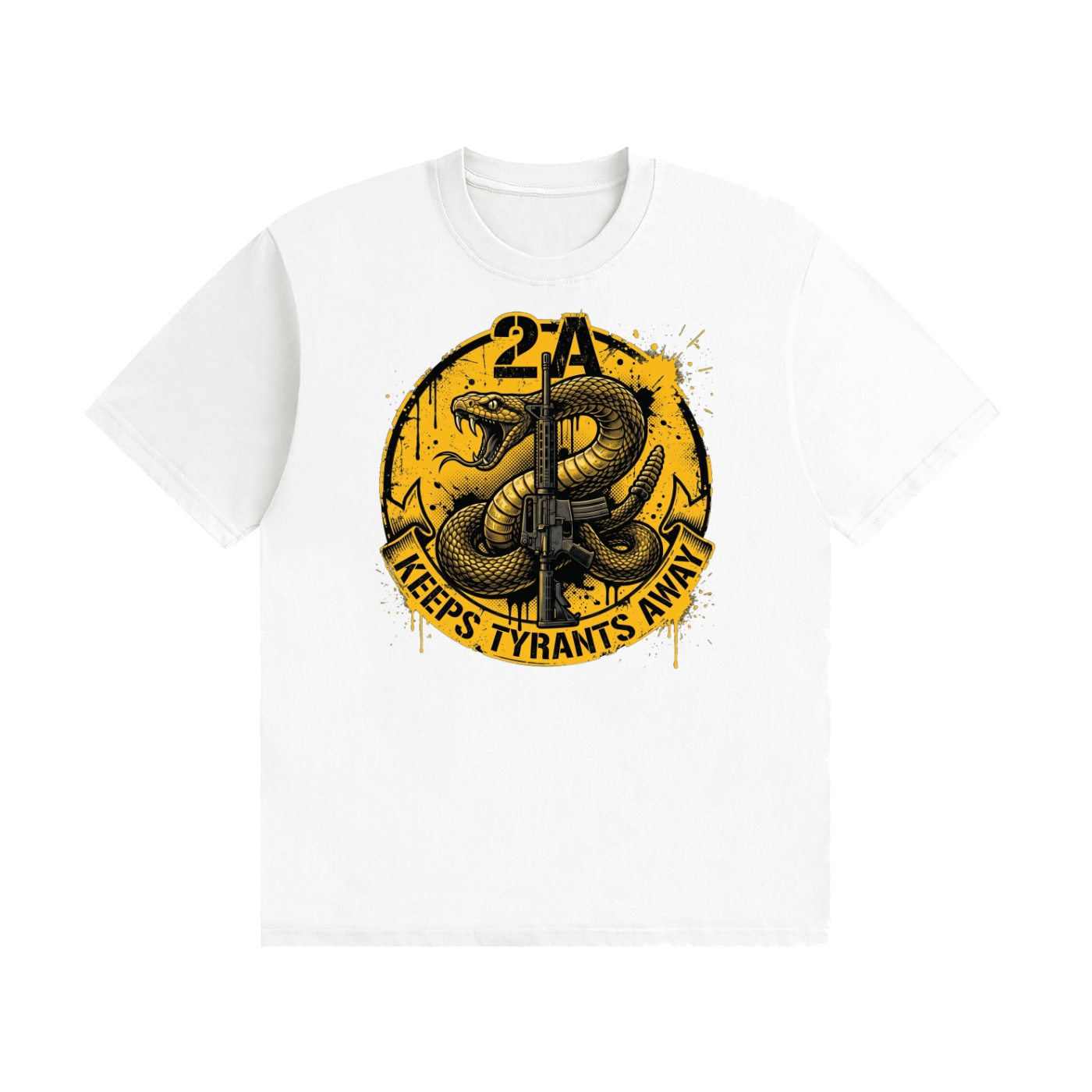 2A Keeps Tyrants Away -  Cotton T-Shirt - Image 7