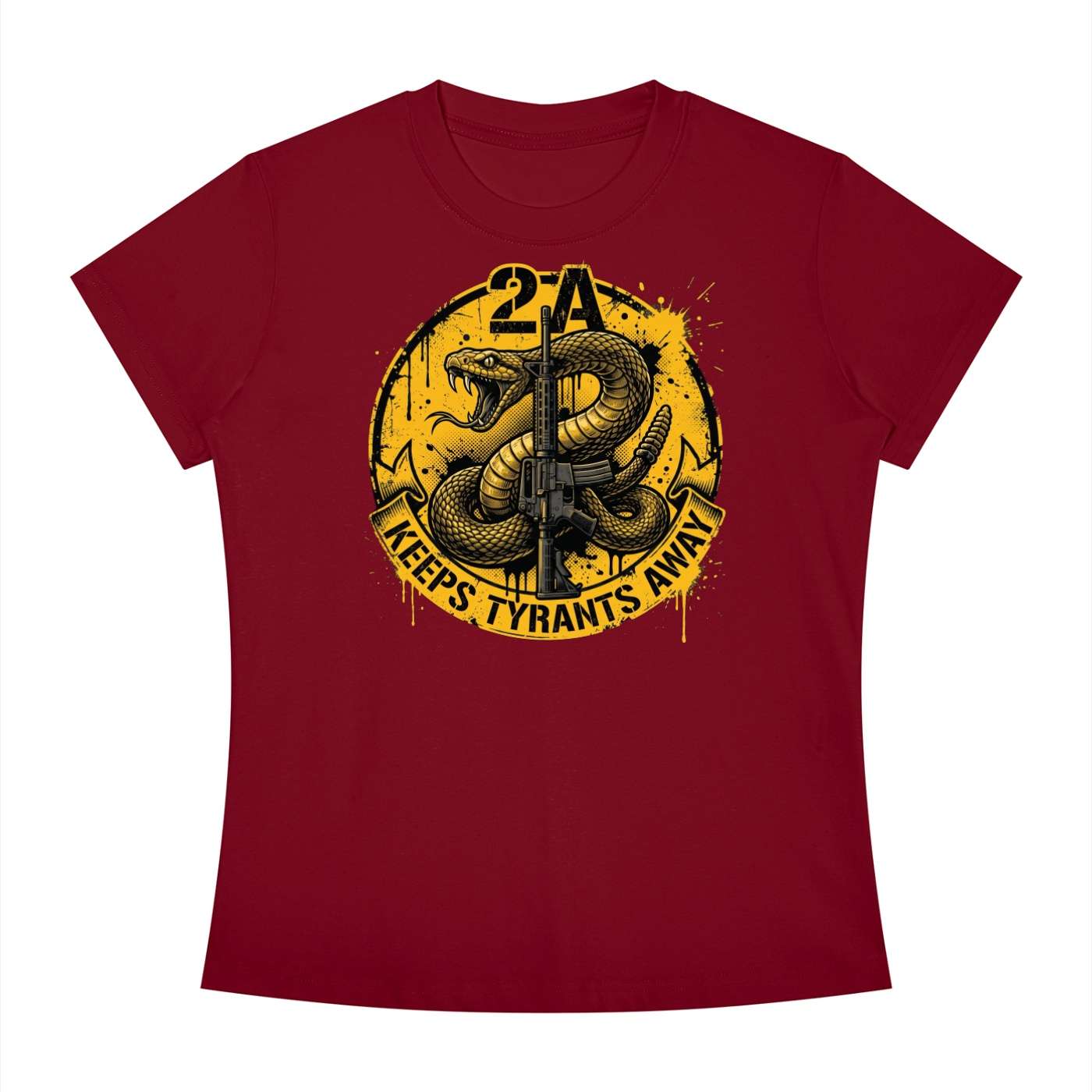 2A Keeps Tyrants Away Women's Slim Fit T-Shirt - Image 9
