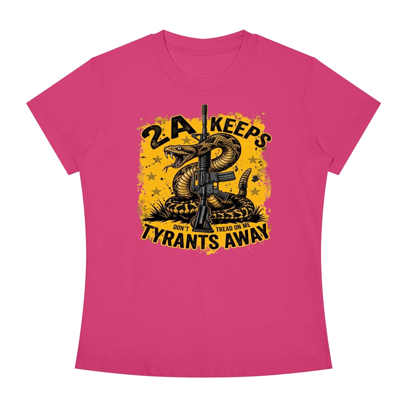 2A Keeps Tyrants Away Women's Slim Fit T-Shirt - Image 3