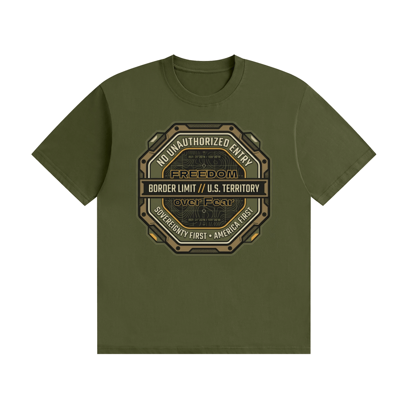 Freedom over Fear Cotton T-Shirt - Image 45