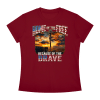 Home of the Free Because of the Brave - Women's Slim Fit Crewneck T-Shirt - Thumbnail Image 27
