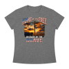 Home of the Free Because of the Brave - Women's Slim Fit Crewneck T-Shirt - Thumbnail Image 29