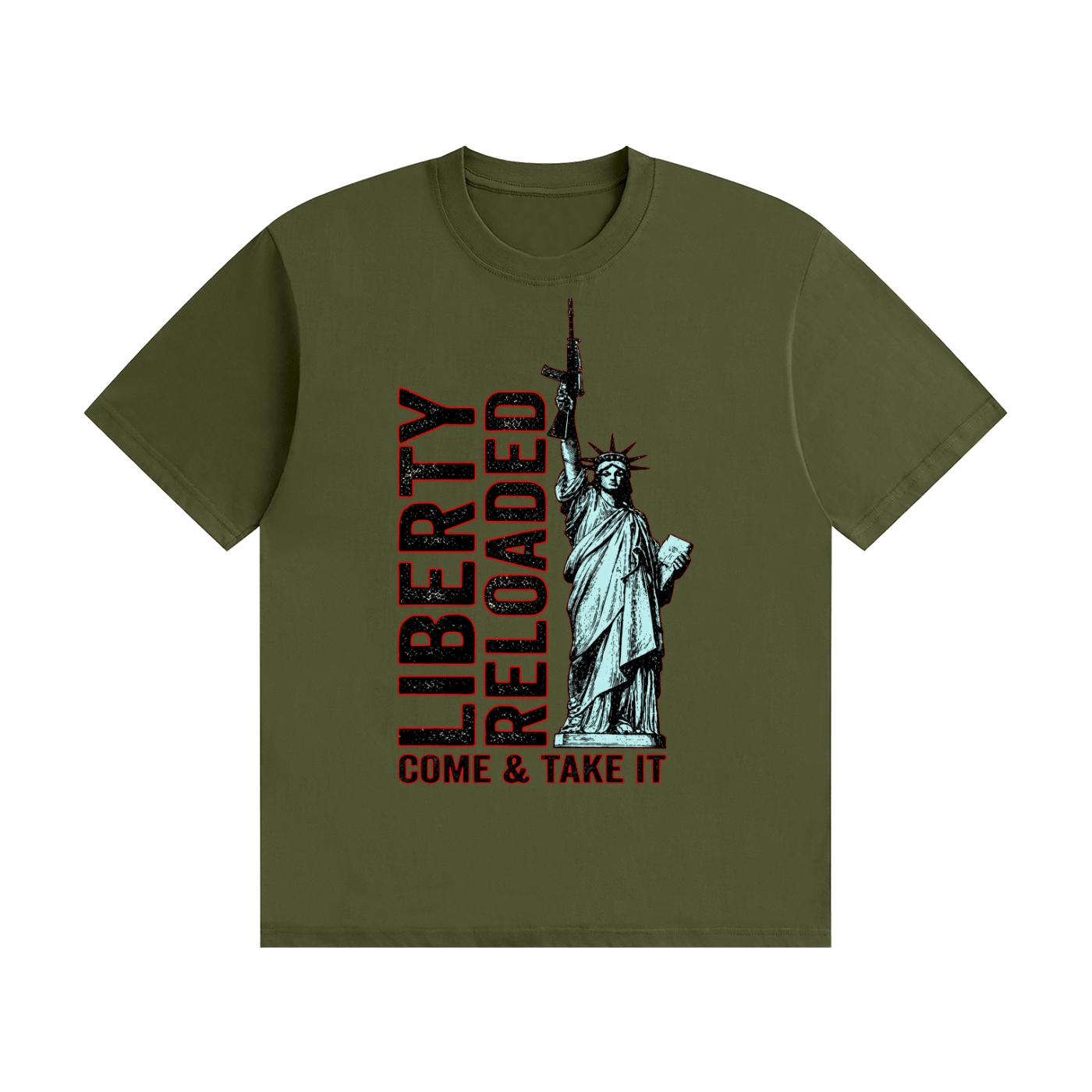 Liberty Reloaded: Come & Take It Cotton T-Shirt - Image 25
