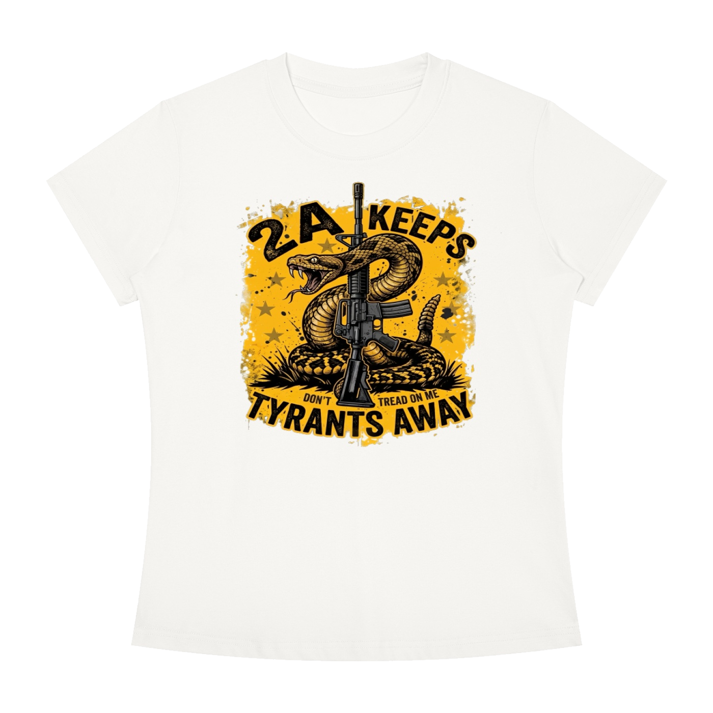 2A Keeps Tyrants Away Women's Slim Fit T-Shirt - Image 2