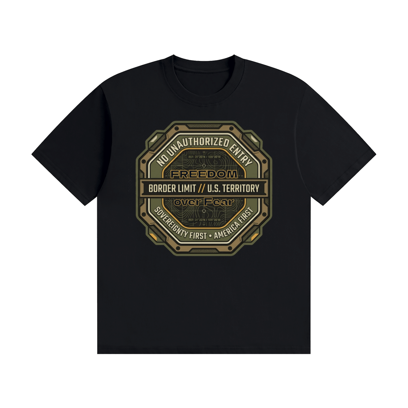 Freedom over Fear Cotton T-Shirt - Image 41