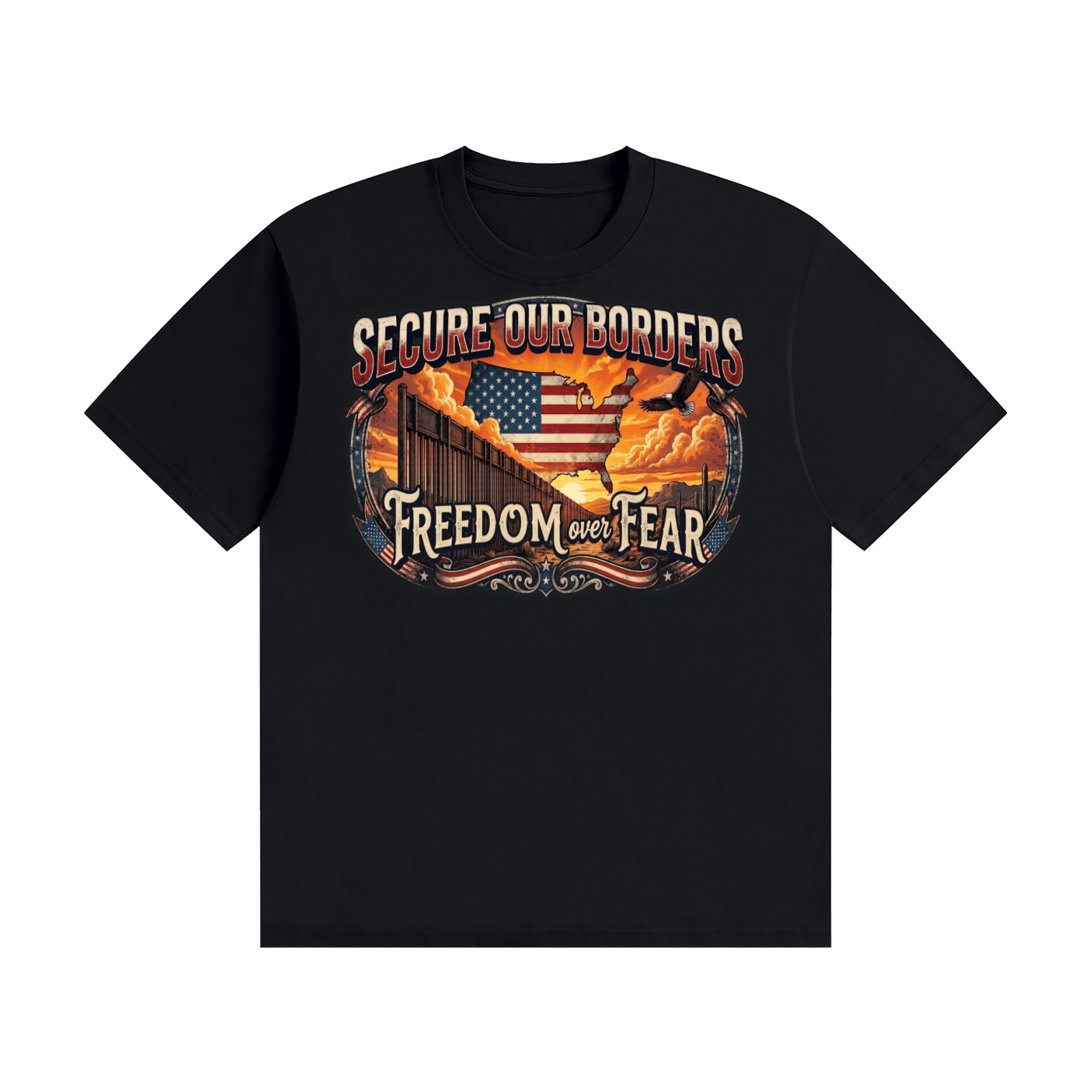 Freedom over Fear Cotton T-Shirt - Image 11