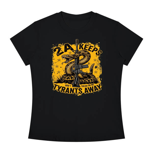 2A Keeps Tyrants Away Women's Slim Fit T-Shirt