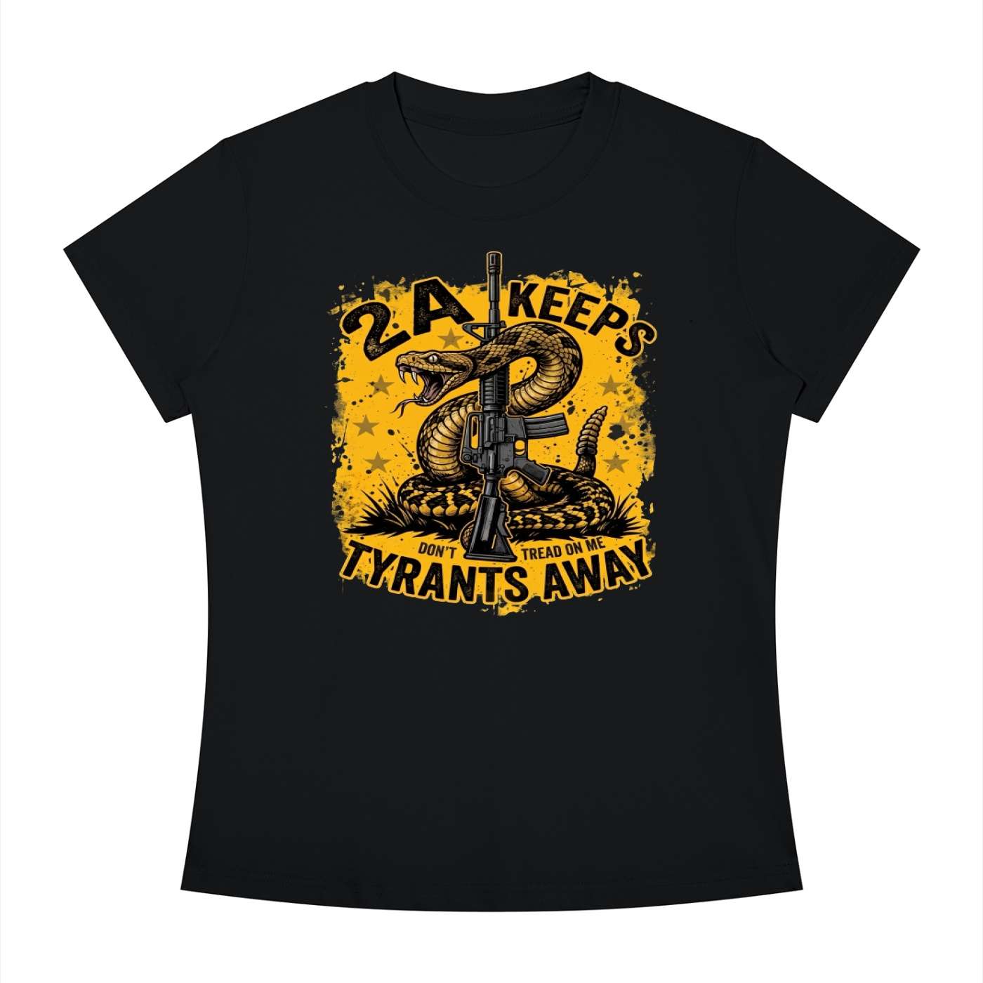 2A Keeps Tyrants Away Women's Slim Fit T-Shirt - Image 1
