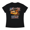 Home of the Free Because of the Brave - Women's Slim Fit Crewneck T-Shirt - Thumbnail Image 21