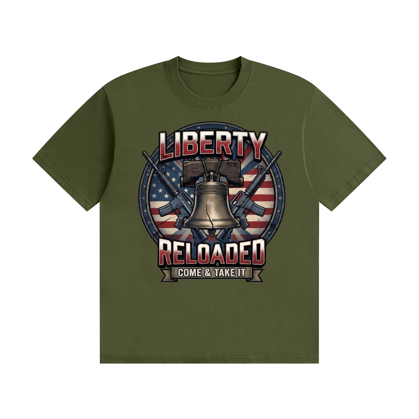 Liberty Reloaded: Come & Take It Cotton T-Shirt - Image 5