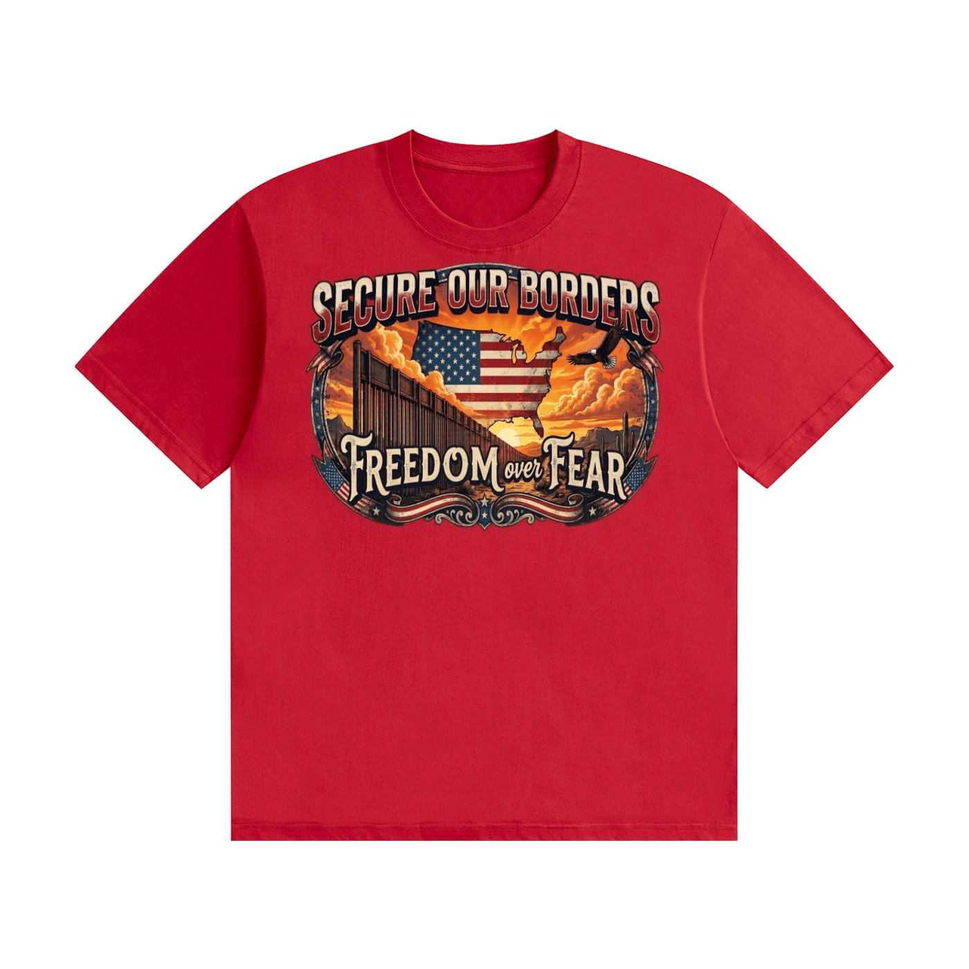 Freedom over Fear Cotton T-Shirt - Image 19