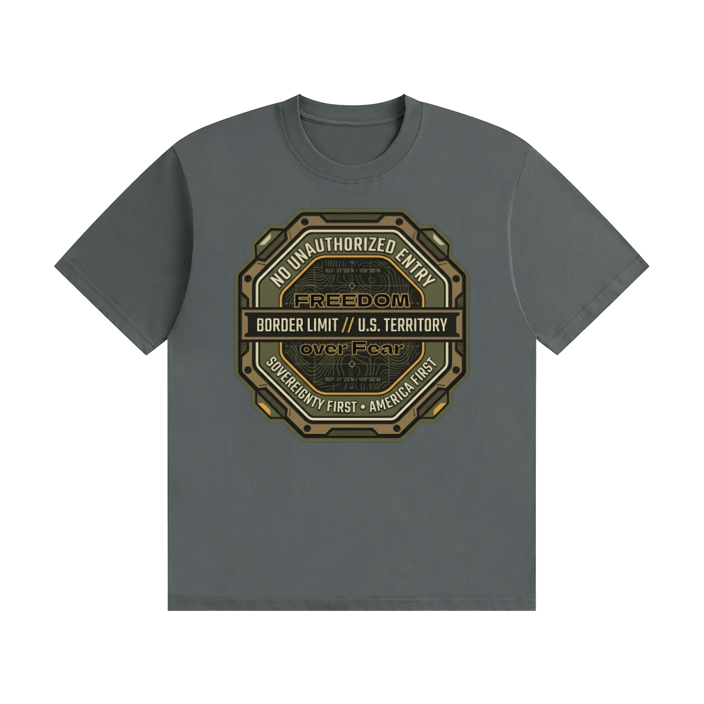 Freedom over Fear Cotton T-Shirt - Image 47