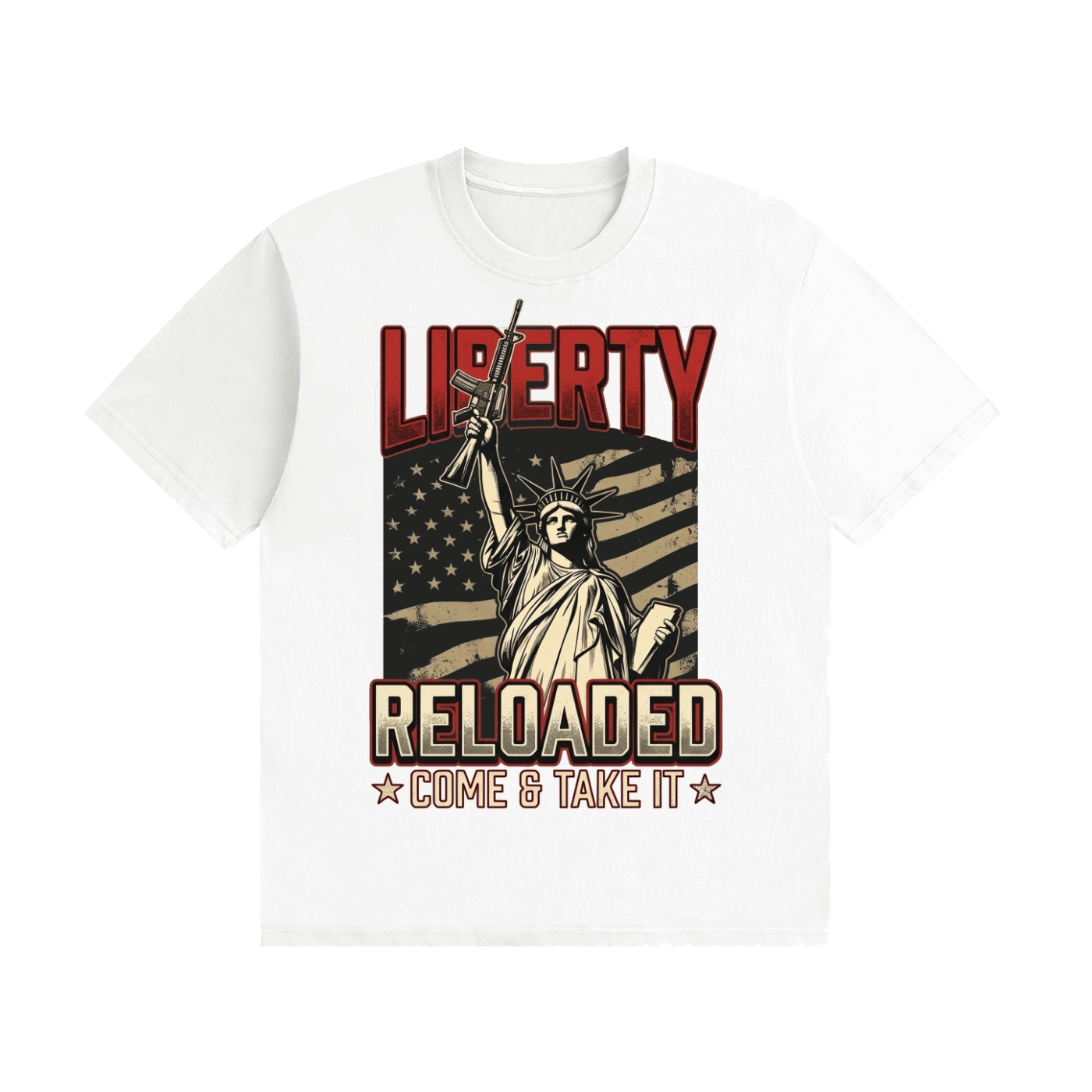 Liberty Reloaded: Come & Take It Cotton T-Shirt - Image 13