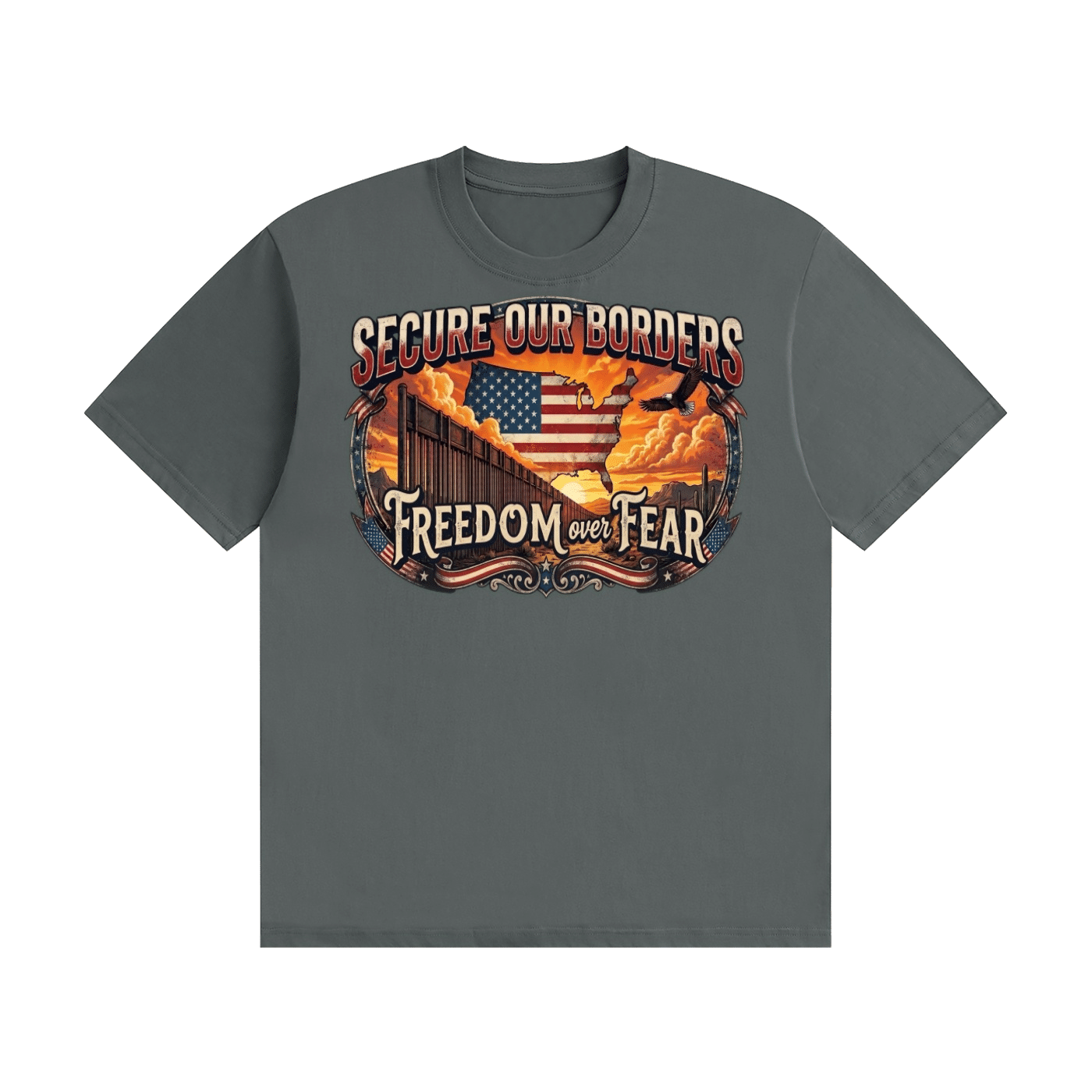 Freedom over Fear Cotton T-Shirt - Image 17