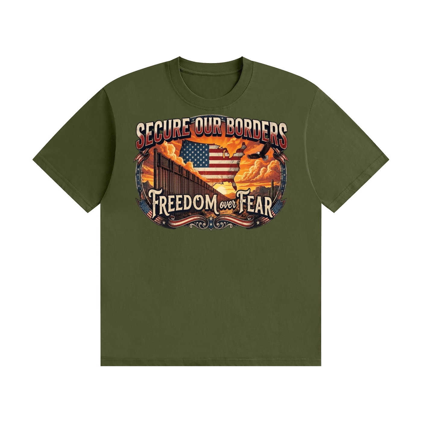 Freedom over Fear Cotton T-Shirt - Image 15
