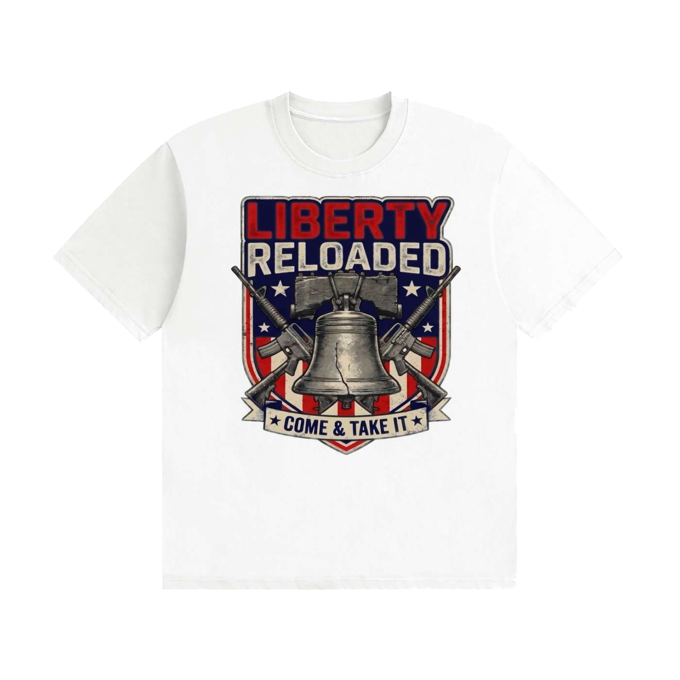 Liberty Reloaded: Come & Take It Cotton T-Shirt - Image 33
