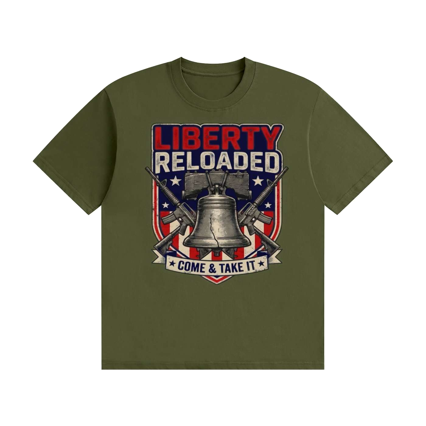 Liberty Reloaded: Come & Take It Cotton T-Shirt - Image 35