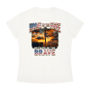 Home of the Free Because of the Brave - Women's Slim Fit Crewneck T-Shirt - Thumbnail Image 23
