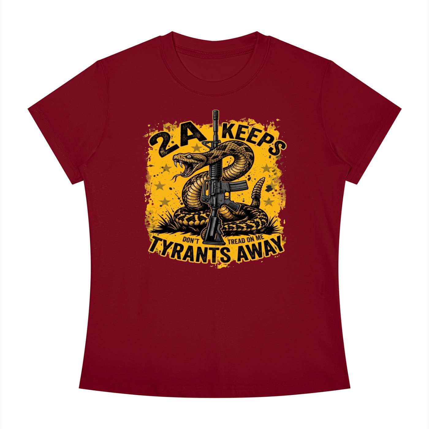 2A Keeps Tyrants Away Women's Slim Fit T-Shirt - Image 4