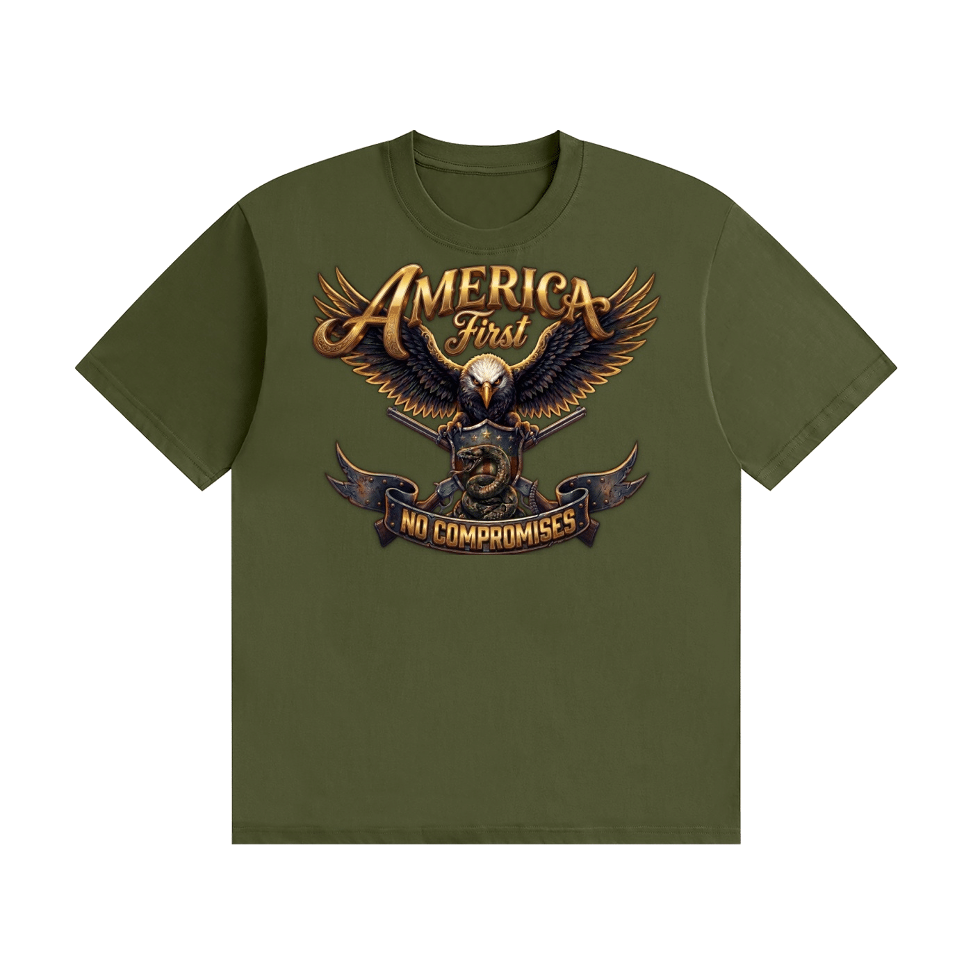 America First Cotton T-Shirt - Image 45