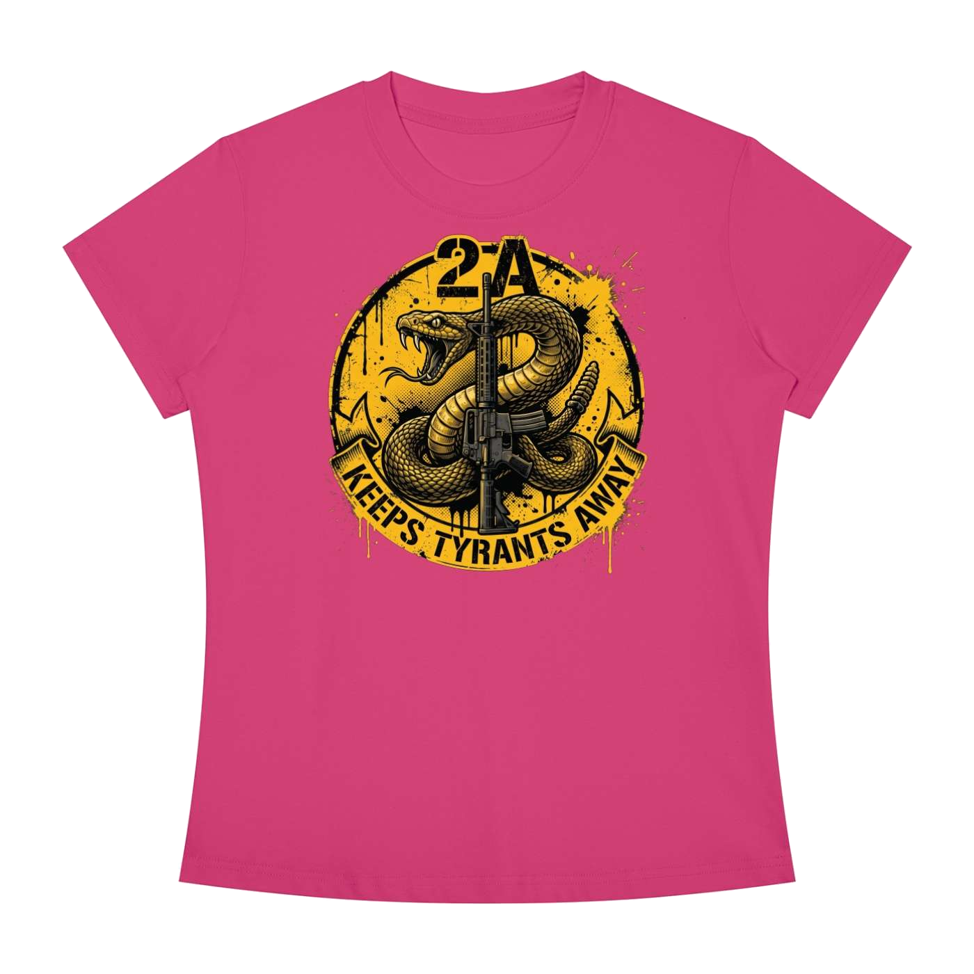 2A Keeps Tyrants Away Women's Slim Fit T-Shirt - Image 8