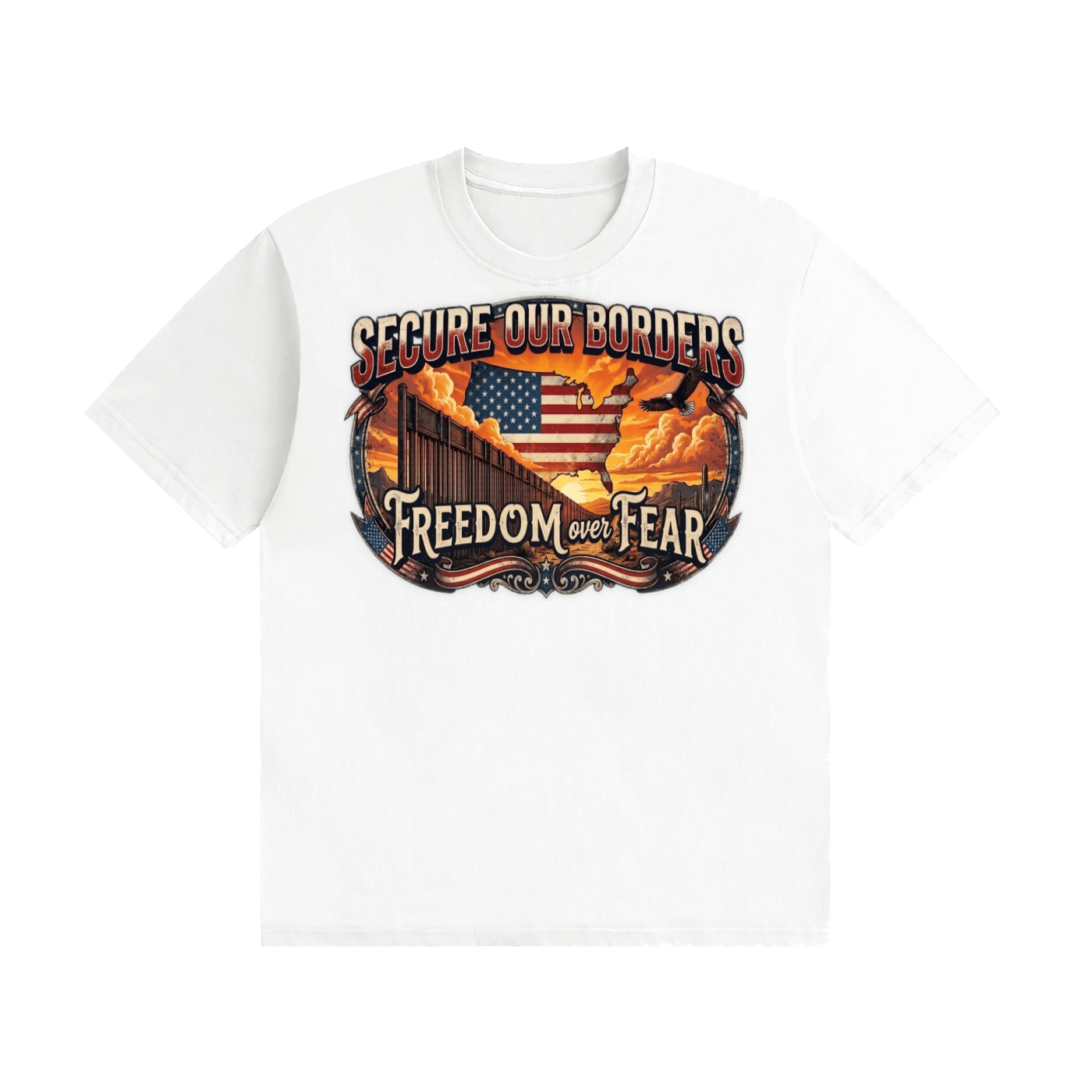 Freedom over Fear Cotton T-Shirt - Image 13